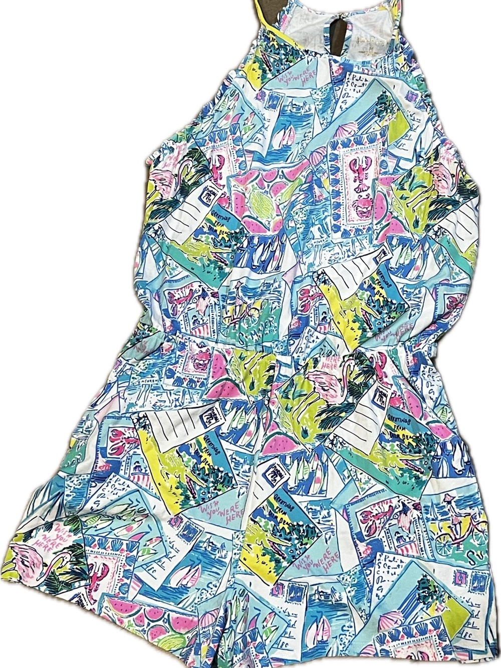 Lilly Pulitzer Multicolor Halter Romper